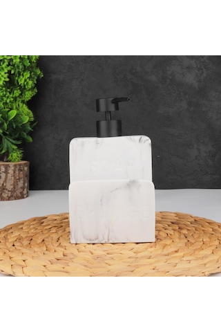 Atby Polyresin Sıvı Sabunluk Beyaz