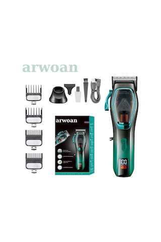 Arwoan Profesyonel Saç Sakal Kesme Makinesi Berber Kuaförler İçin