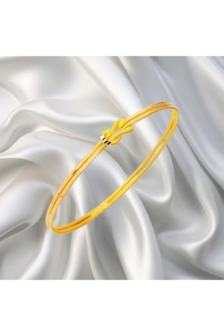 Leva Gold 22 Ayar Sevgi Modelli Aşk Düğümü Bilezik 15 Gr