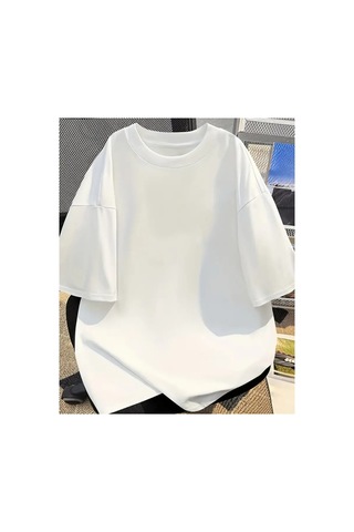 Panda Baskı Tekstil Viking Pusula Kuzgun Baskılı Özel Tasarım Oversize Tshirt Beyaz