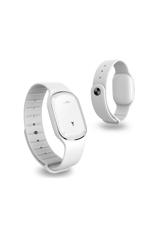 Xiyyadms Beyaz M1 Usb Şarjlı Sönik Uyuz, Doğal Yağlı, Kimyasız, Tüm Yaş Grubuna Uygun, 130 Saat Süreli, Moskitten Koruma Bilezik