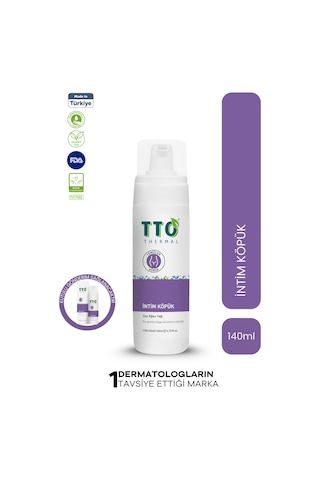 Tto Çay Ağacı Yağı İçeren Ph Dengeli Genital Bölge Temizleyici İntim Köpük 140 ML