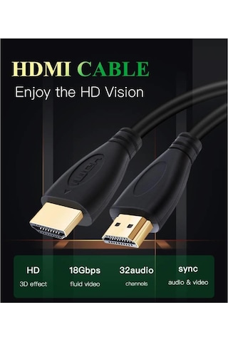 hdmı kablo hdmi 1080p erkek erkek kablo 1,5 metre