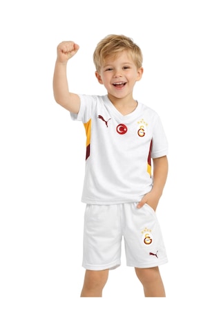 Gs Frm 0170 01777966902 Galatasaray Lisanslı 24-25 5 Yıldızlı Beyaz Çocuk Forma Set Beyaz