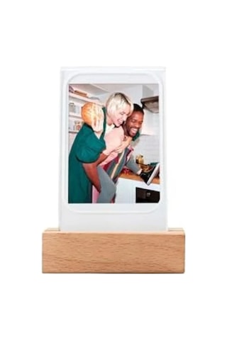 Ahşap Fotoğraf Çerçevesi - Led Işıklı, Instax Mini Uyumlu