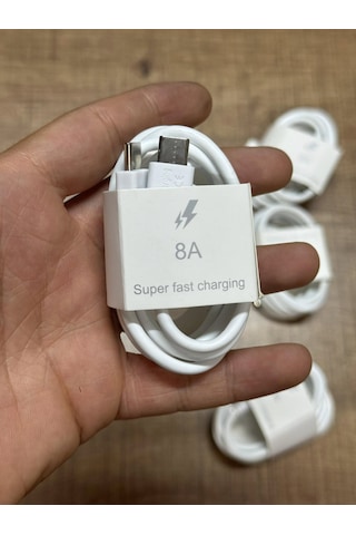 8a Süper Hızlı Şarj Kablosu Type-c To Type-c 100 Cm