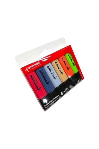 Penmark Fosforlu Kalem 6'lı Asetat Karışık Renk Tropik 86831817711334 Hs-505-6t 709705 Çok Renkli