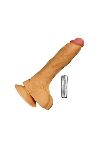 Erofoni Yeni Nesil Süper Realistik 19 CM Titreşimli İnce Yapılı Vantuzlu Gerçekçi Yapay Vibratör Penis﻿﻿