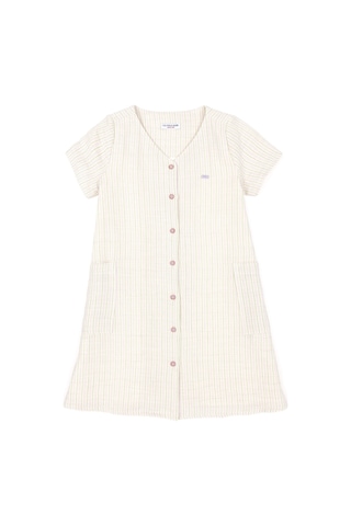U.s. Polo Assn. Kız Çocuk Krem Elbise Dokuma 50282950-vr071 Beyaz