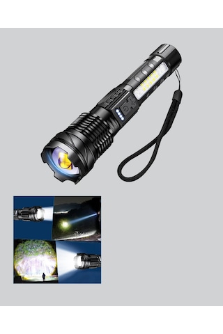 Hnrlıshp Outdoor Ve Acil Durum İçin Güçlü Led El Feneri Çok Renkli
