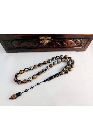 1000 Ayar Gümüş İşleme Büyük Boy Kuka Tesbih... Ölçü: 11 X 13,5