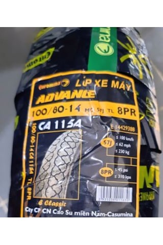 100/80-14 57j 8kat Ca115a Advance Dubleks Lastik 1008014