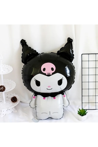 Kuromi Balon Set Doğum Günü Balon Seti Gökkuşağı Rakam