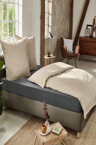 3 Adet Düz Pamuklu Tek Kişilik 80 X 200 + 30 Cm Lastikli Penye Çarşaf Beyaz-antrasit