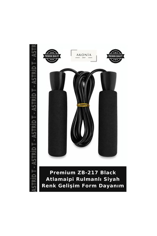 Premium Zb-217 Black Atlamaipi Rulmanlı Siyah Renk Gelişim Form Dayanım