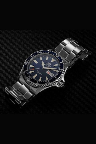 Orient Ra-aa0002l39b Kurmalı Otomatik Çelik Gri Lacivert Kadran 20 Atm 43 Mm Erkek Kol Saati Gri