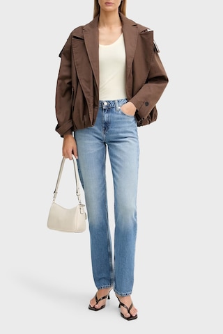 Tommy Hilfiger Pamuklu Straight Fit Orta Bel Jeans Bayan Kot Pantolon Ww0ww48569 1a7 Mavi