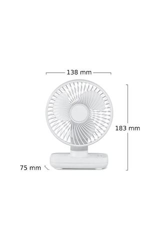 Güçlü Hava Akımı Beyaz Renk Sessiz Güçlü Fan Soğutucu Usb Fan, Şarjlı, Mini Fan,