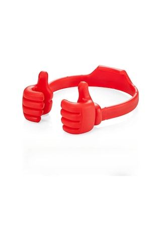 Yifomall Küçük Taşınabilir Abs Parmak Tipi Cep Telefonu Tutucu: Sağlam, Dürtmeye Dayanıklı, 7 İnç Altı Telefon Ve Tabletler İçin Uygun, Kırmızı