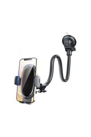 Voguecode Ayna Uzun Çubuk Vantuz Araba Yerçekimi Braketi Evrensel Merkezi Kontrol Istasyonu Telefon Braketi Siyah Yok Havalandırma H6y9y2