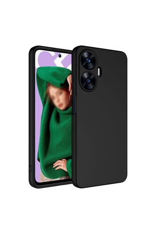Realme C55 Kılıf Zore Mara Lansman İç Yüzeyi Kadife Kılıf