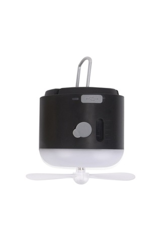 Açık Kamp Çadırı Asılı Ortam Işığı Manyetik Sprey Nemlendirme Fanı Siyah