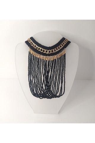 Kolye Gerdanlık Kadın Choker Bohem Kolyeler El Yapımı Uzun Püskül Boncuklar Bayan Kolye Takı Tasma Diğer