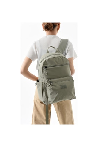 Baginn Unisex Sırt Çantası Paraşüt Kumaş Hafif Çok Cepli Yağmur İtici Kumaş 40 28 Cm 571 Collection Bej