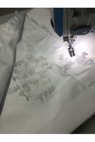 Rendecioğlutekstil Lüx Saten Güneşlik Perde 1. Kalite 2 Renk Seçeneği 240 X 200 Beyaz Diğer