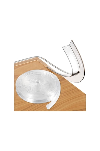 Moveevo Çocuk Güvenliği Şeffaf Yumuşak Kenar Koruyucu Bant - 6 Metre, Çift Taraflı Bantlı, Kokusuz, Stokta Var Diğer