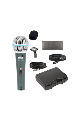 Lastvoice Lv-680 Profesyonel Dinamik EL Mikrofonu (Çift Kablo Sünger Tutacak Çanta )