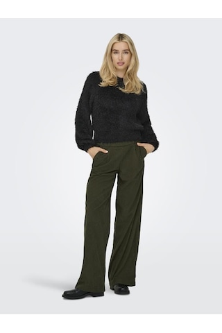 Only Onllulu Ls Rıb Short O-neck Cc Knt Siyah