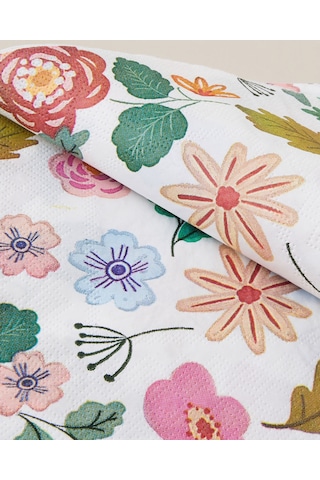 English Home Florally 20'li Kağıt Peçete 33x33 Cm Kırmızı-pembe