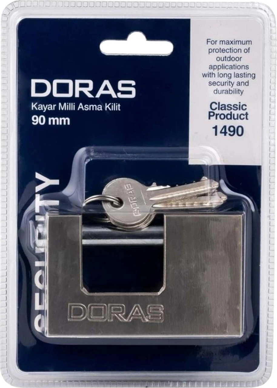 90 Mm Kayar Milli Döküm Asma Kilit Saten