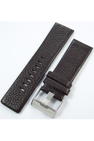 27Mm Koyu Kahverengi Deri Saat Kayışı Diesel Model Saat Kordonu