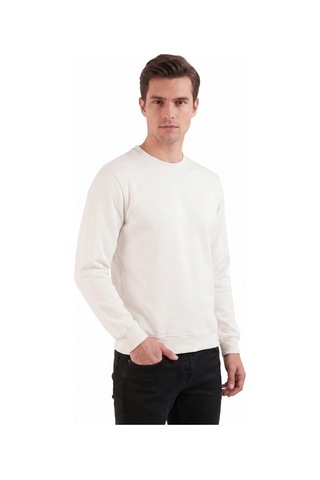 Baglan Erkek Sıfıyaka Sweatshirt Regular Kalıp Bgl-st05411 Krem