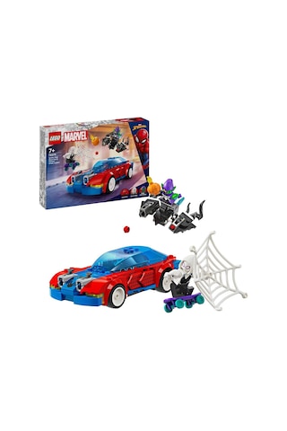 LEGO® Marvel Örümcek Adam Yarış Arabası ve Venom Green Goblin 76279-7+ Yaratıcı Oyuncak Yapım Seti - 227 Parça