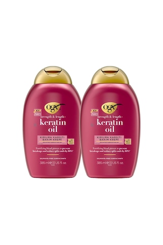 Ogx Keratin Oil Kırılma Karşıtı Saç Bakım Kremi 2 x 385 ML