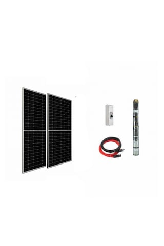 48 V Volt 0.8 Hp 0.6 Kw 600 W Watt Dc Kademeli Dalgıç Solar Pompa 1100 Watt Güneş Paneli Solar Sulama Paket Sistem