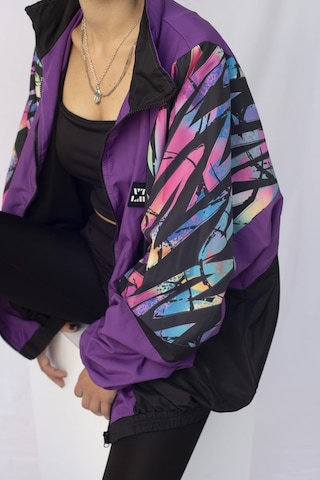 Kadın Erkek Renkli Desenli Bomber Ceket