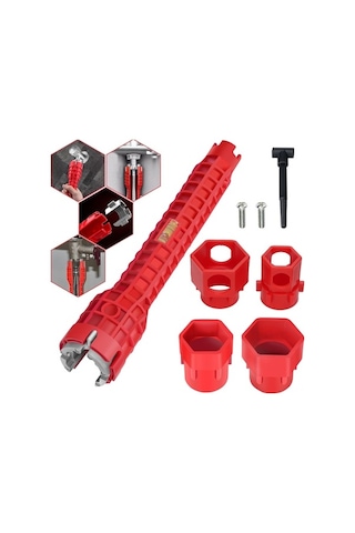 Besthome1 14-in-1 Evsel Kran Ve Lavabo Anahtarı - Mutfak/tuvalet Boru Kurulumu İçin Çok Fonksiyonlu Alüminyum Araç Diğer