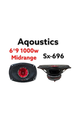 Aqoustics Sx-696 1000W 6X9 Mıdrange Oval Oto Hoparlör