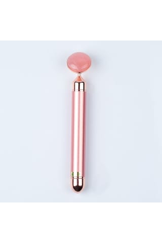 Leezsing Güzellik Barı Elektrikli Yeşim Silindir Yüz Masaj Aleti 2'si 1 Arada Yüz Masaj Aletleri Cilt Bakımı Yüz Cildi Sıkılaştırma Sıkılaştırıcı-558 Çok Renkli