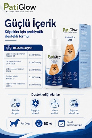 Patiglow Köpek Probiyotik Damla