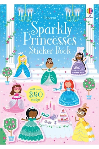 Sparkly Princesses Sticker Book Usborne Publishing