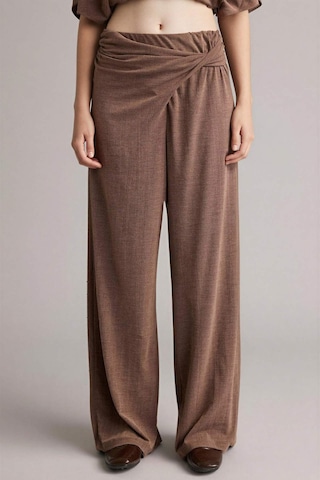 Defacto Wıde Leg Krep Pantolon H3879ax26smbn558 Kahve-bn558