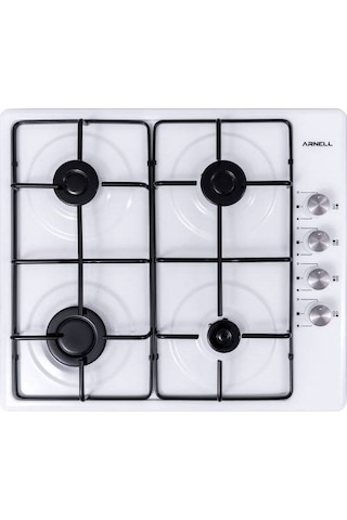 Arnell AR-650-00 4 Gözlü Gazlı Emaye Ocak Beyaz