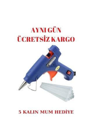 Sicak Silikon Tabancası 60w Anahtarlı 5 Mum Silikon Watt