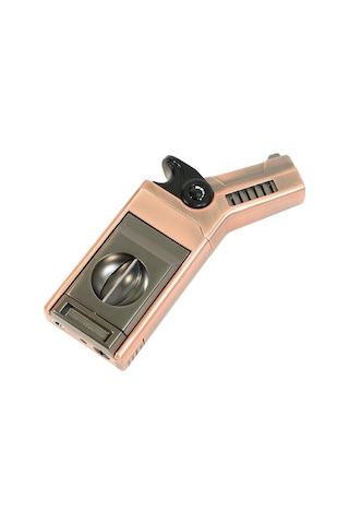 Cohiba Tek Torch Pürmüz Dahili S-v Cut & İğneli Bronz Metal Puro Çakmağı - Tr9483