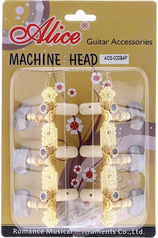 Alice Aos-020B4P Klasik Gitar Burgu Seti-3+3 Lü Set